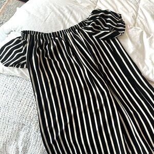 Off the shoulder stripe dress. French Connection. Size m